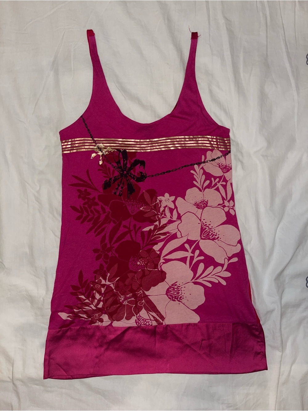 Express Fuchsia Floral Dress